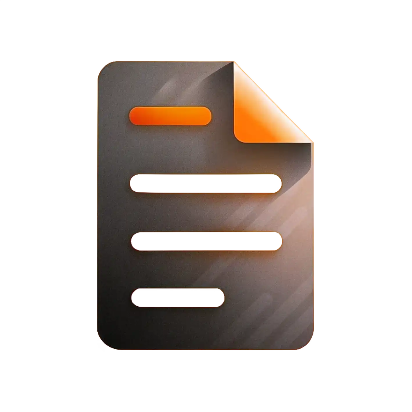 A Document Icon With A Checkmark On A Clean Soli